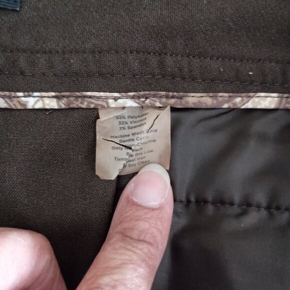 Talbots Brown Flat Front Dress Pants Women’s 18 Stretch Trousers Career Workwear - Picture 5 of 7